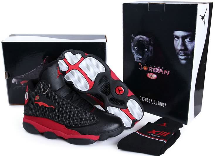 100% Hight Quality Air Jordan 13 (XIII) Vintage Hardback Edition Black Red Outlet